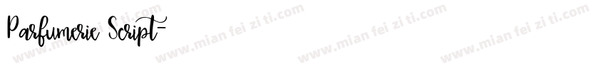 Parfumerie Script字体转换